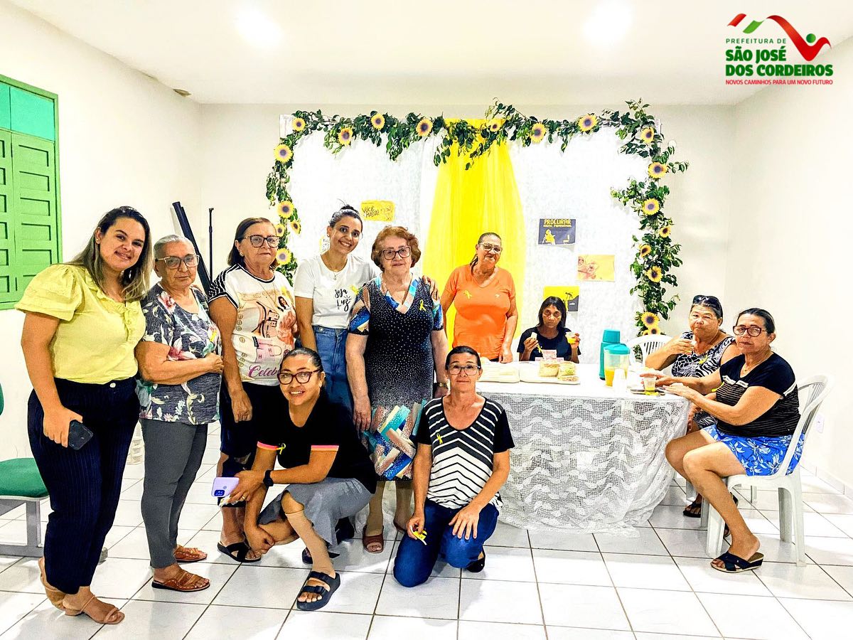 São José dos Cordeiros: CRAS promove ação alusiva ao Setembro Amarelo