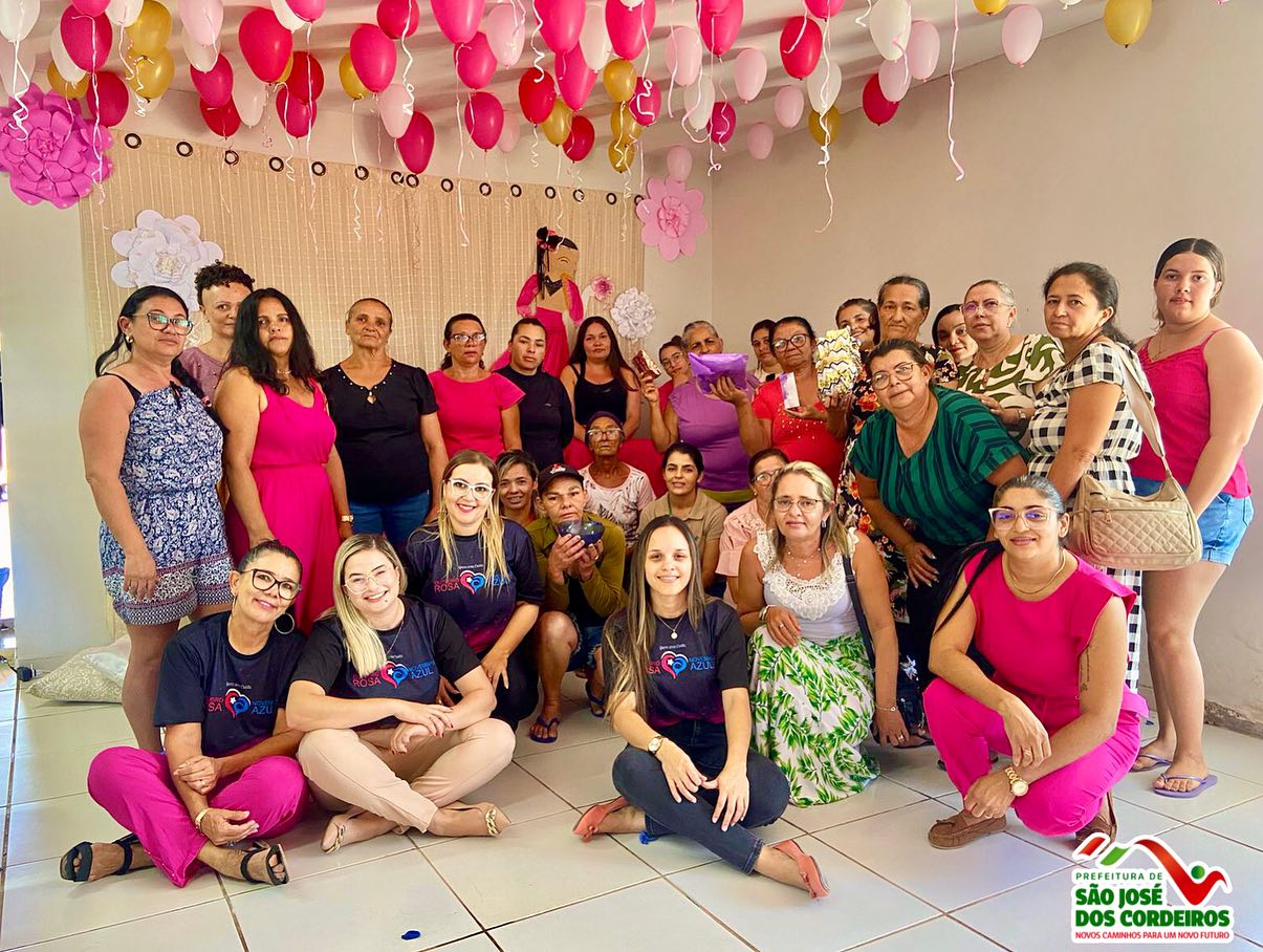 Outubro Rosa: Secretaria de Saúde de São José dos Cordeiros promove ação com mulheres do sítio Cardoso