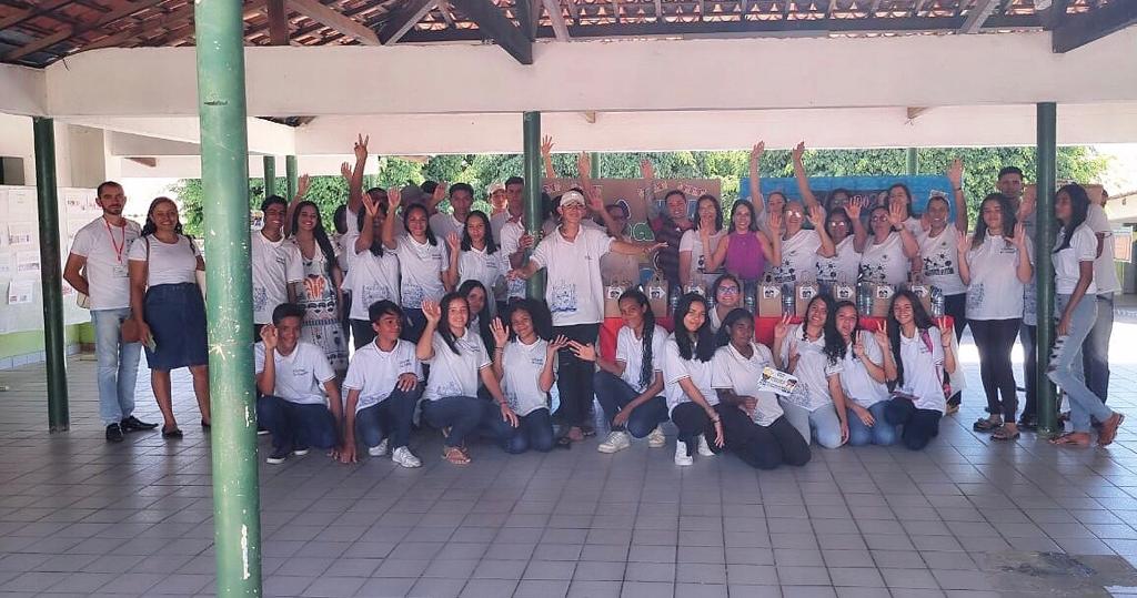 Alunos do 9 º ano da Escola Estadual Vasconcelos Brandão, em Serra Branca, participaram das provas do SAEB