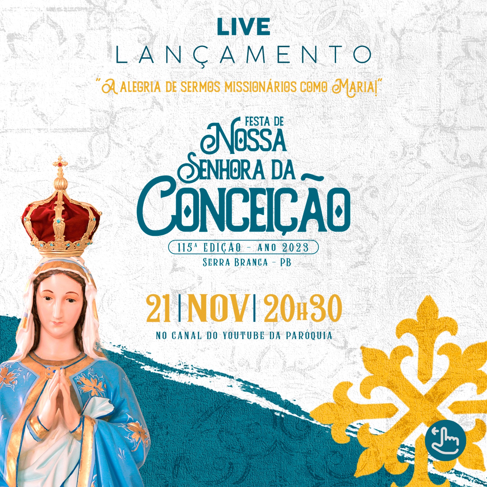 Lançamento da Festa de Nossa Senhora da Conceição 2023 de Serra Branca acontece nesta terça-feira em coletiva de imprensa