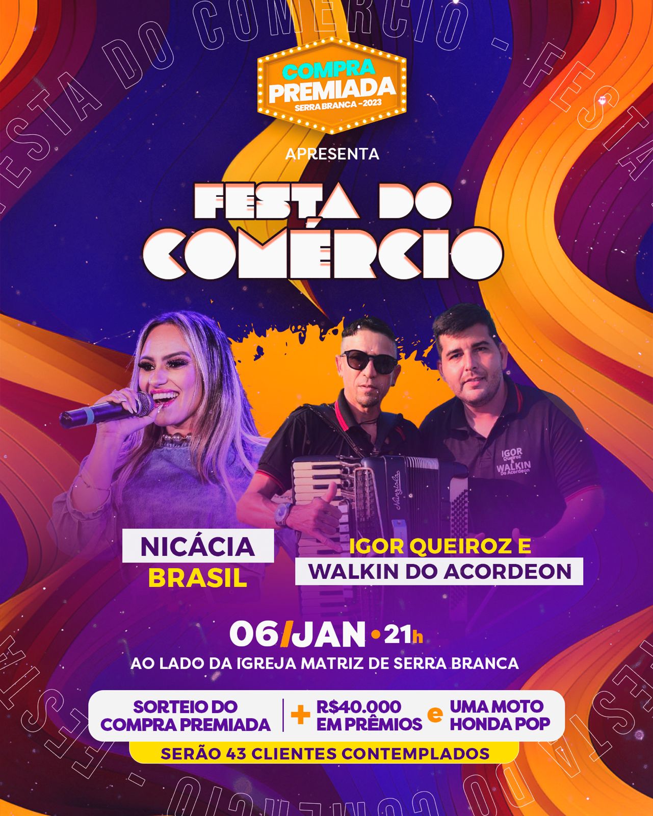 Compra Premiada Serra Branca realiza Festa do Comércio