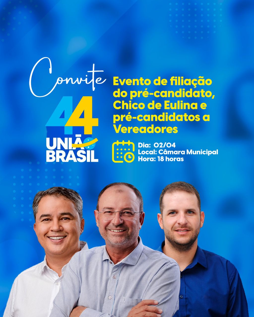 Pré-candidato Chico de Eulina anuncia evento de filiação partidária em São João do Cariri