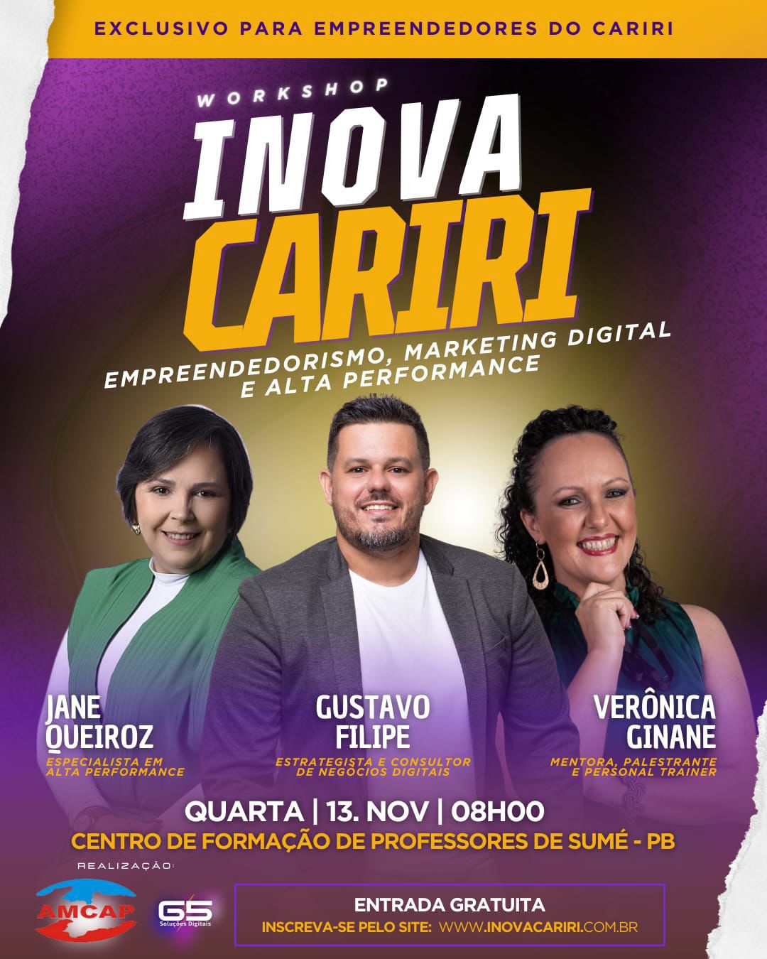AMCAP realizará nesta quarta Workshop sobre empreendedorismo, marketing digital e alta performance