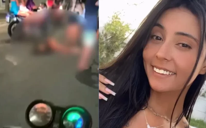 Jovem cai de veículo e é atropelada por outro carro em cidade da Paraíba