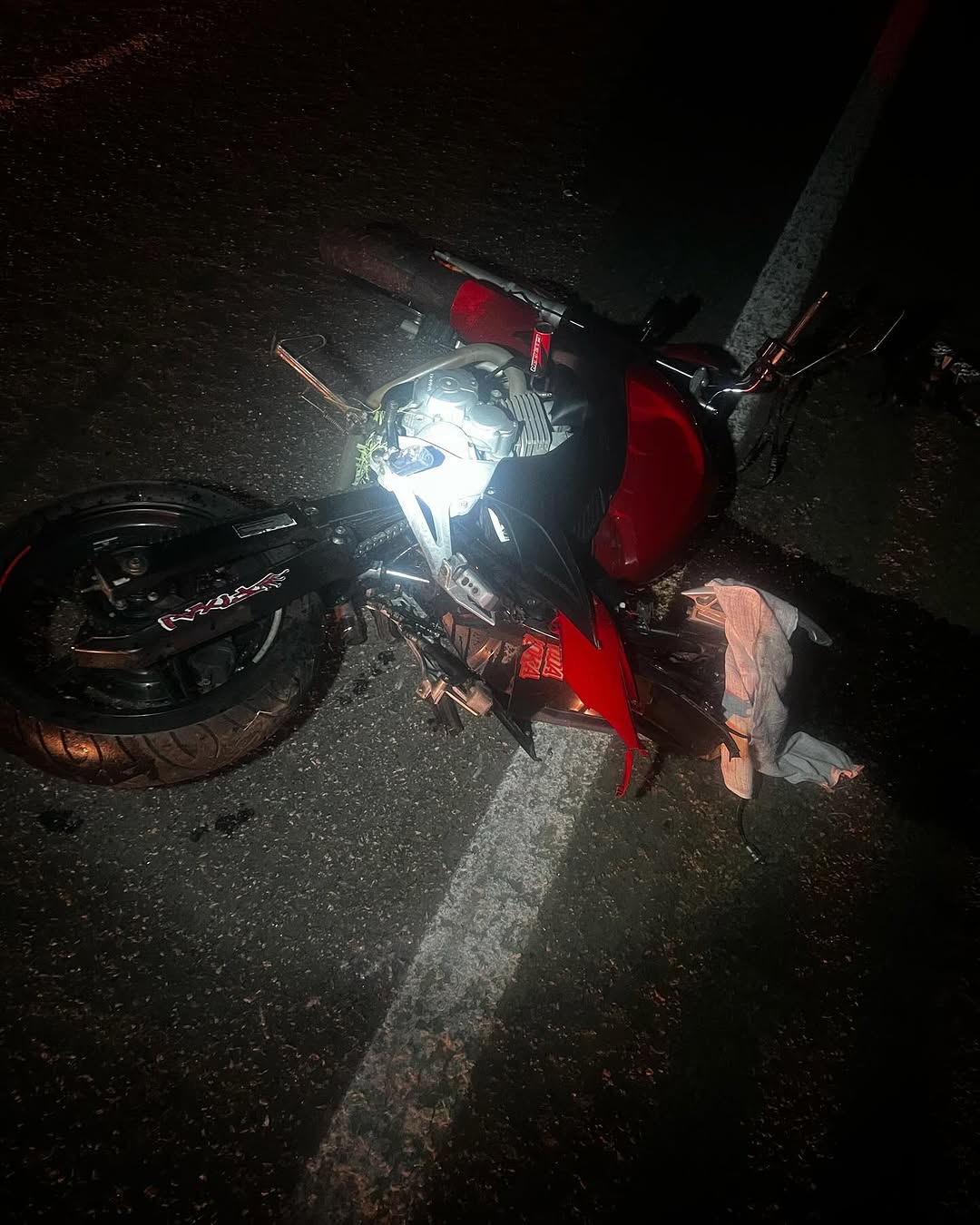 Acidente na BR-412 deixa jovem sumeense ferido após colisão com cachorro