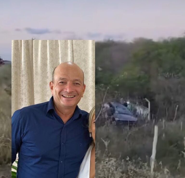 Presidente da Câmara de Prata morre em acidente na BR-412, em Monteiro