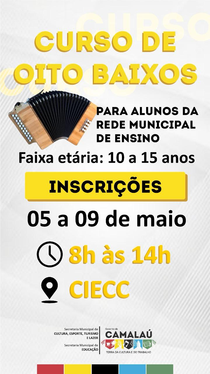 Prefeitura de Camalaú promove curso de oito baixos para alunos da rede municipal