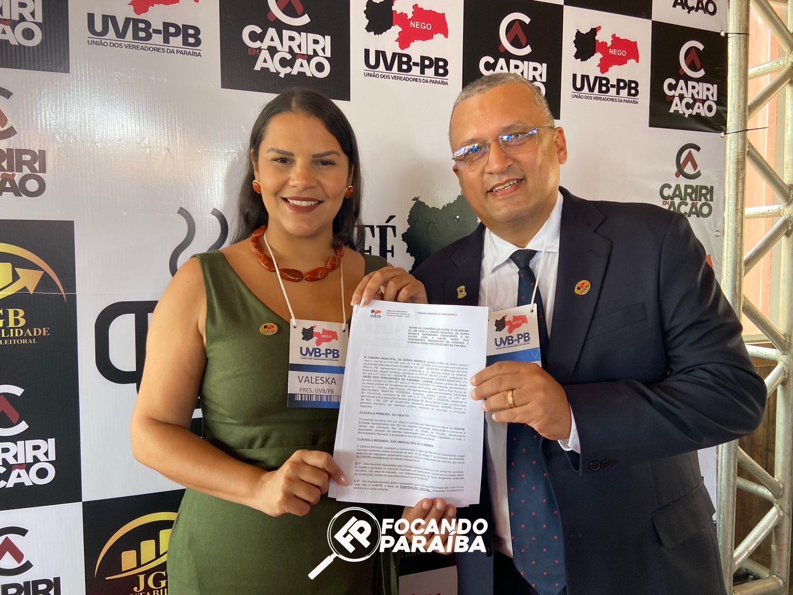 Hércules Holanda filia Câmara de Serra Branca à UVB-PB durante evento com lideranças do Cariri