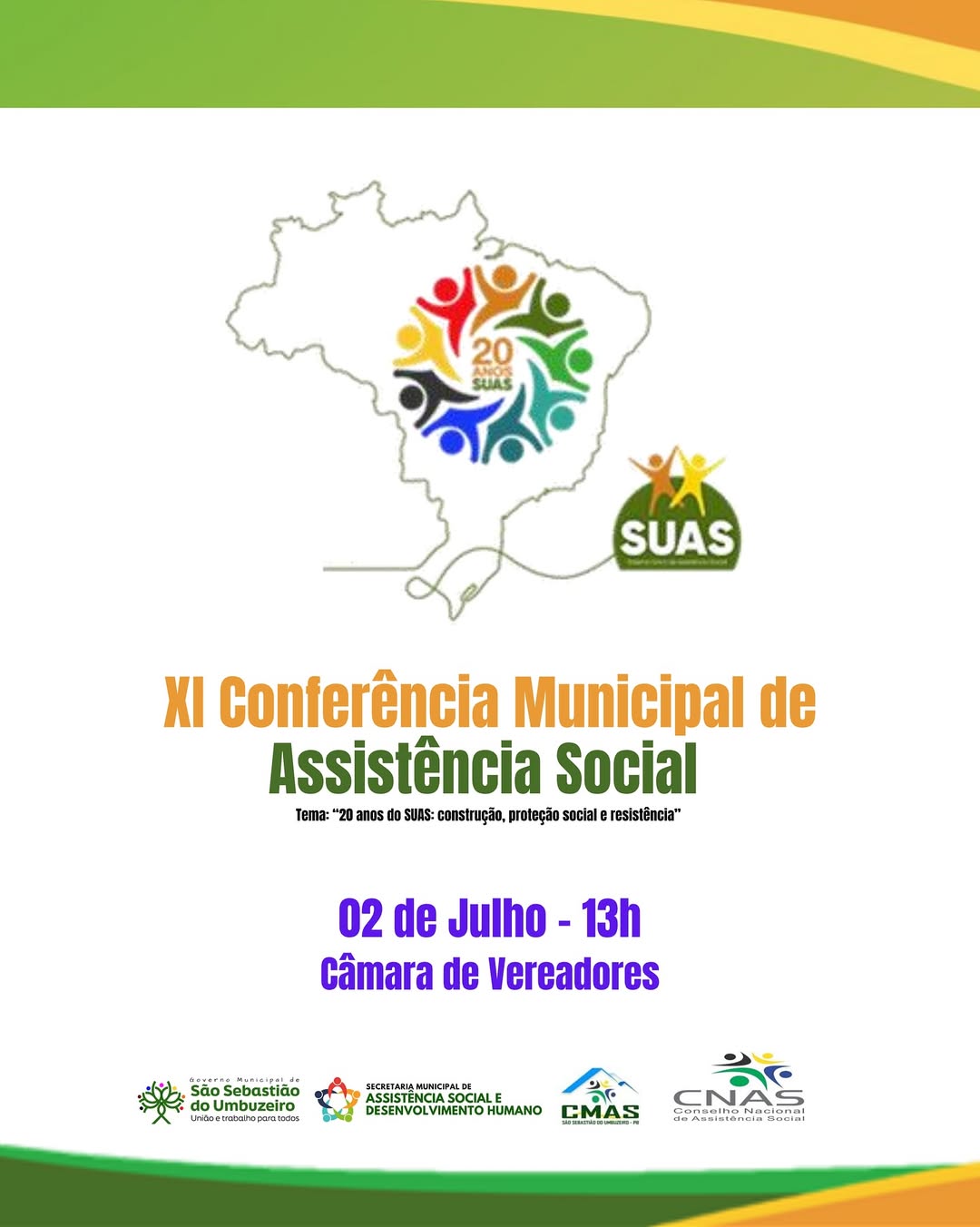 São Sebastião do Umbuzeiro realiza XI Conferência Municipal de Assistência Social