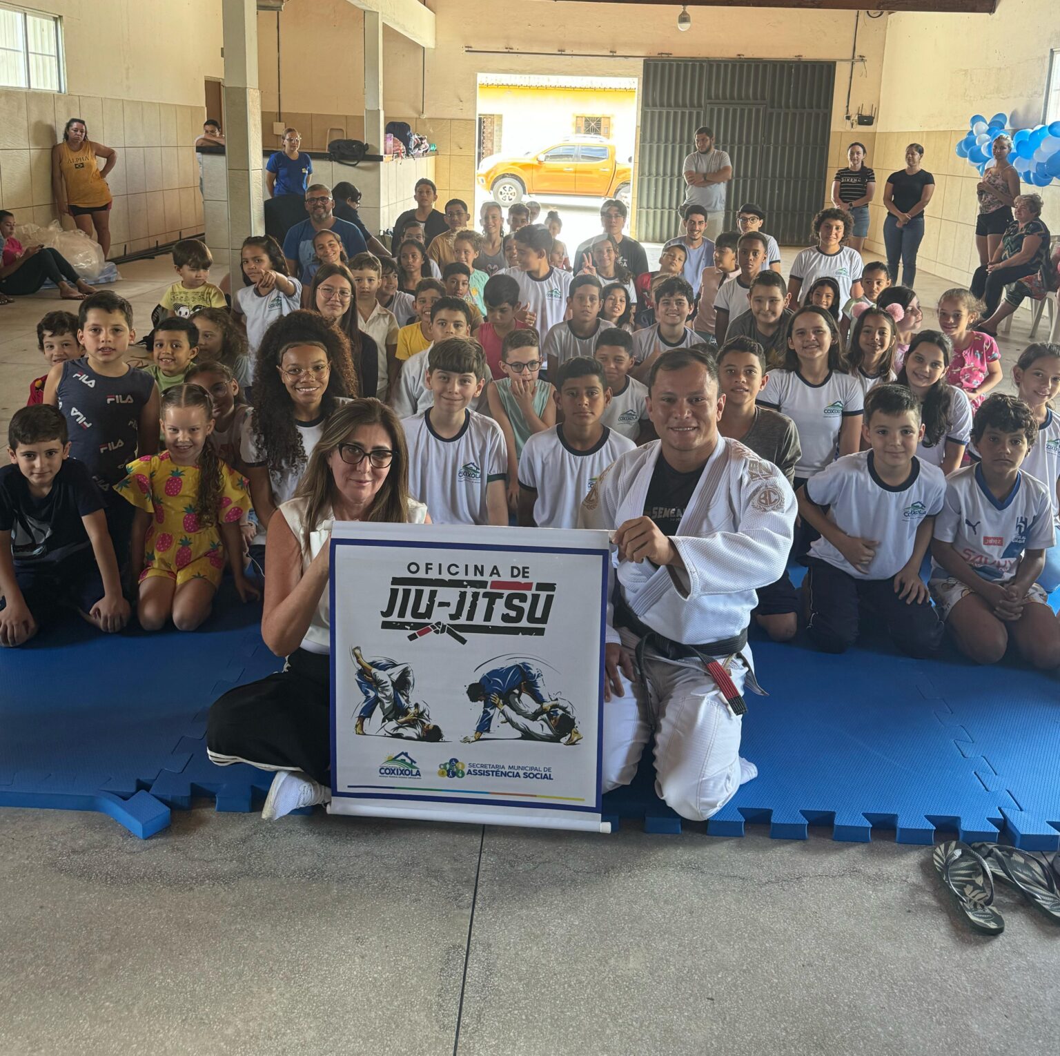 Prefeitura de Coxixola inicia aulas de Jiu-Jitsu para crianças e adolescentes com grande adesão