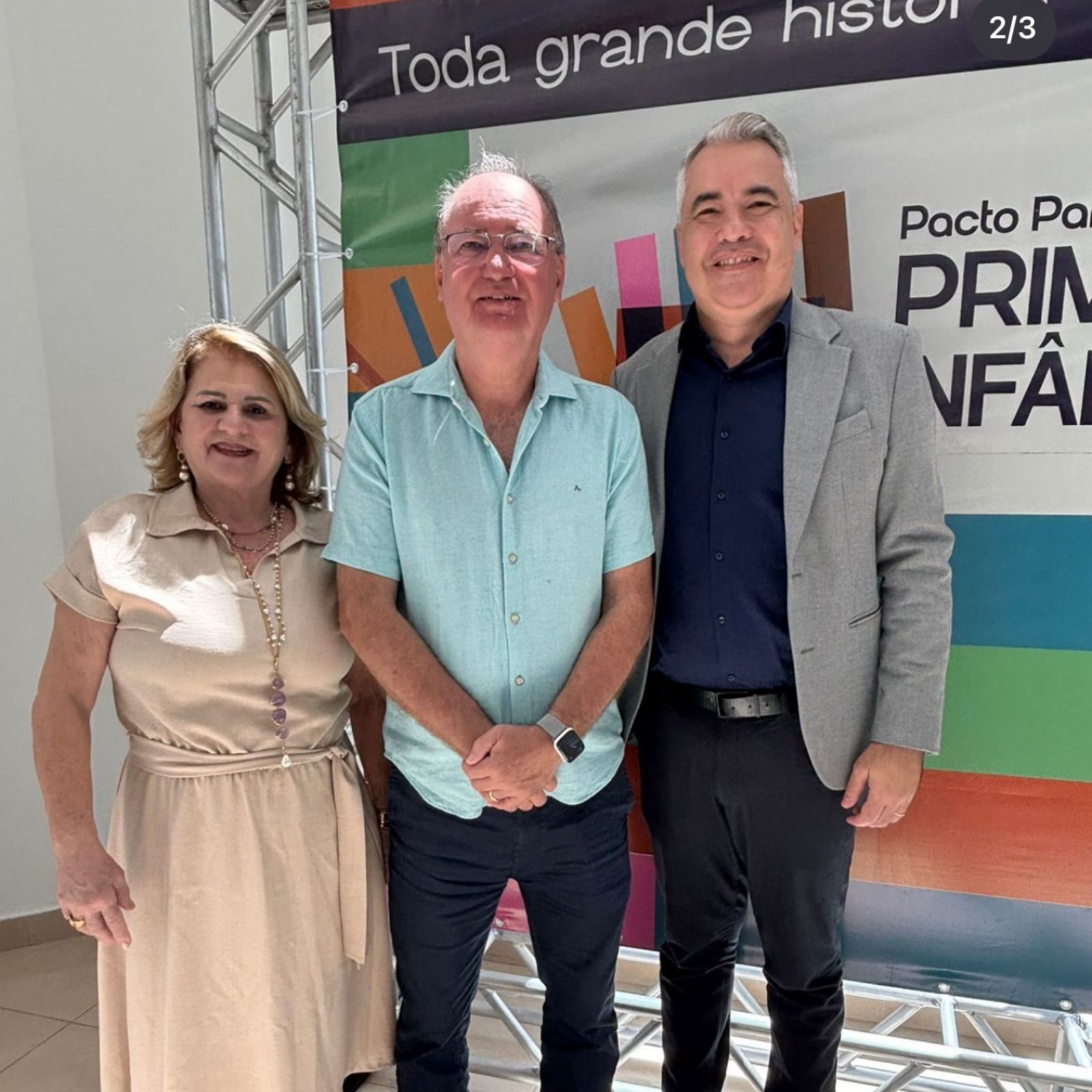 Prefeito de Parari participa da adesão ao Pacto Paraibano pela Primeira Infância em Campina Grande