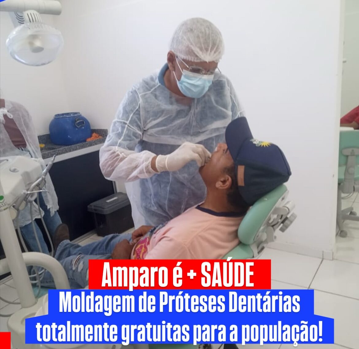 Prefeitura de Amparo retoma serviço gratuito de moldagem de próteses dentárias
