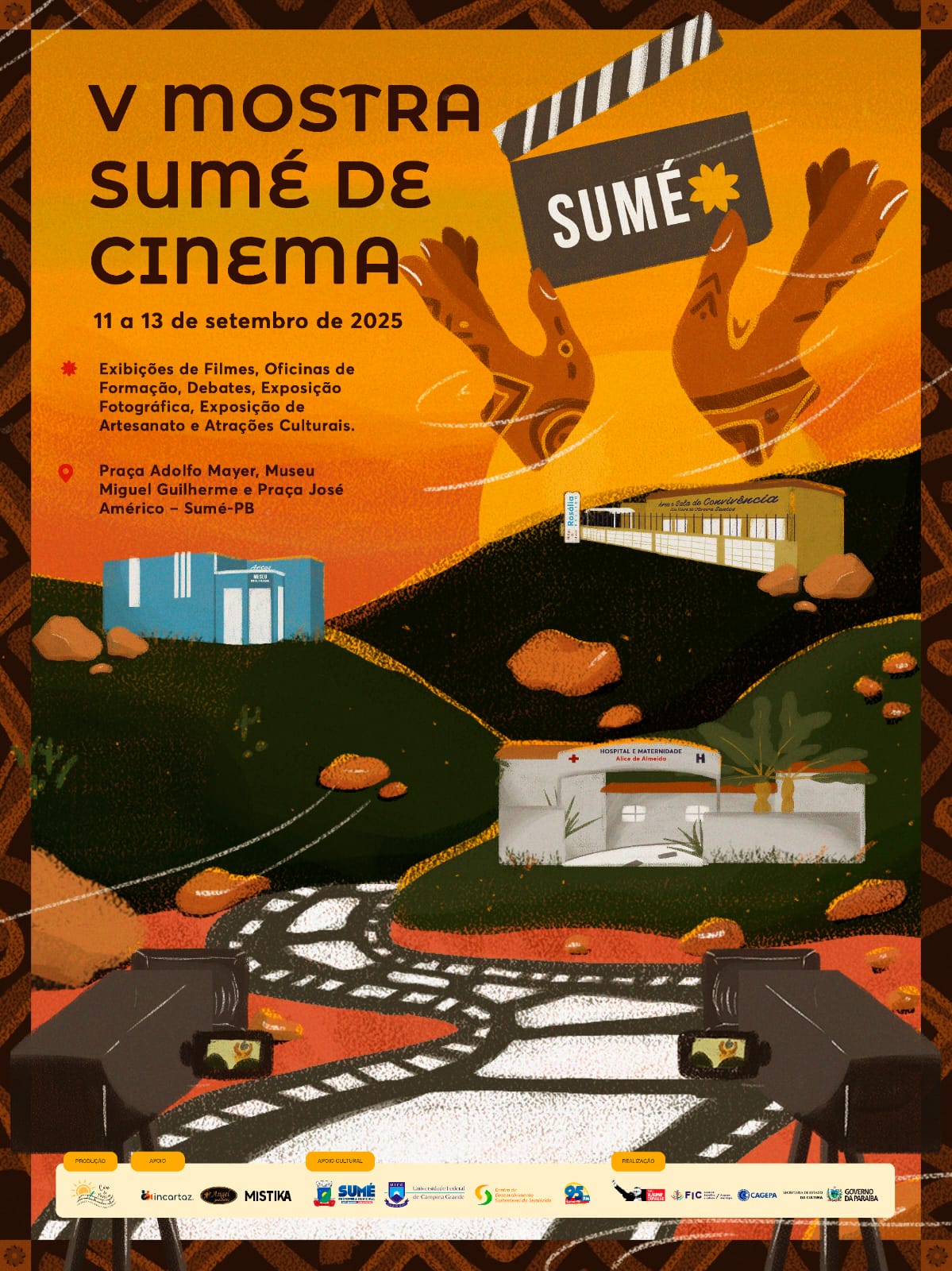 V Mostra Sumé de Cinema celebra a sétima arte com exibições de filmes em praças, hospital e abrigo de idosos, além de oficinas e homenagens