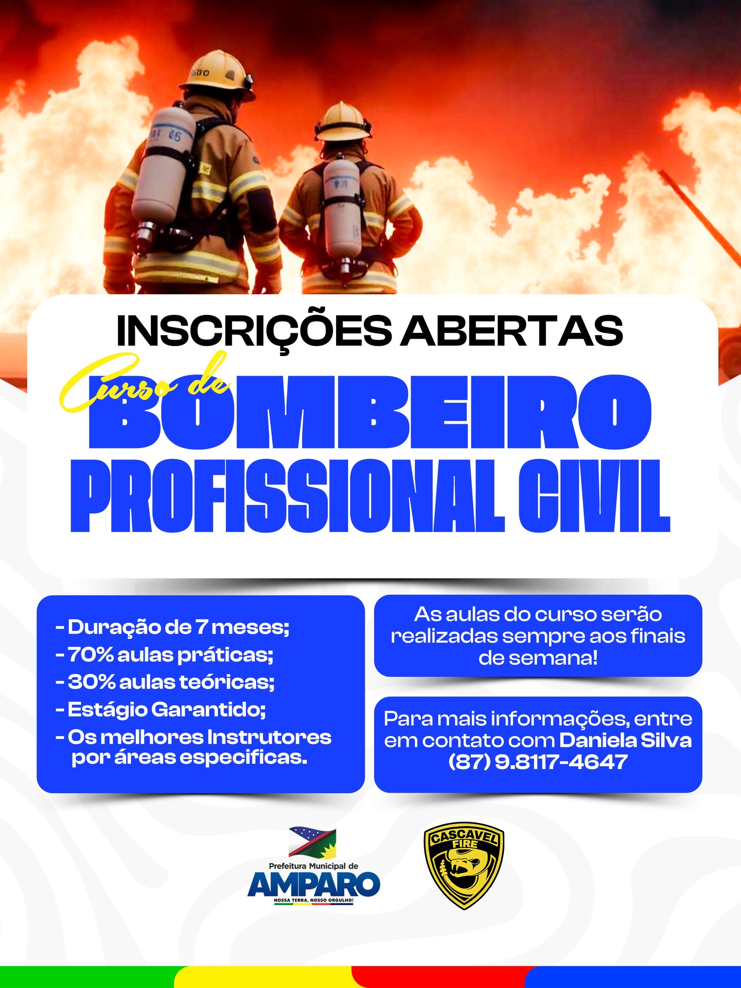 Amparo terá Curso de Formação para Bombeiro Profissional Civil