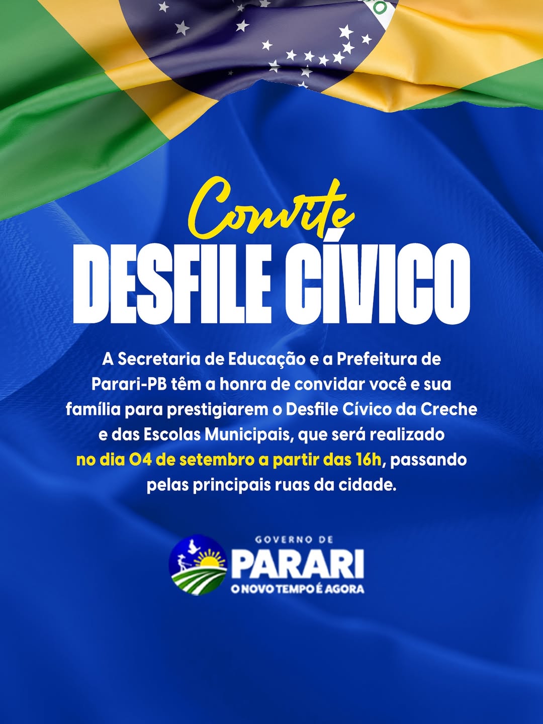 Parari se prepara para o Desfile Cívico em comemoração à Independência do Brasil