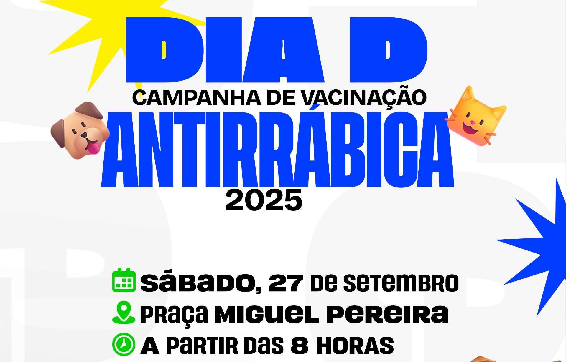 Amparo realiza Dia D de vacinação antirrábica no neste sábado