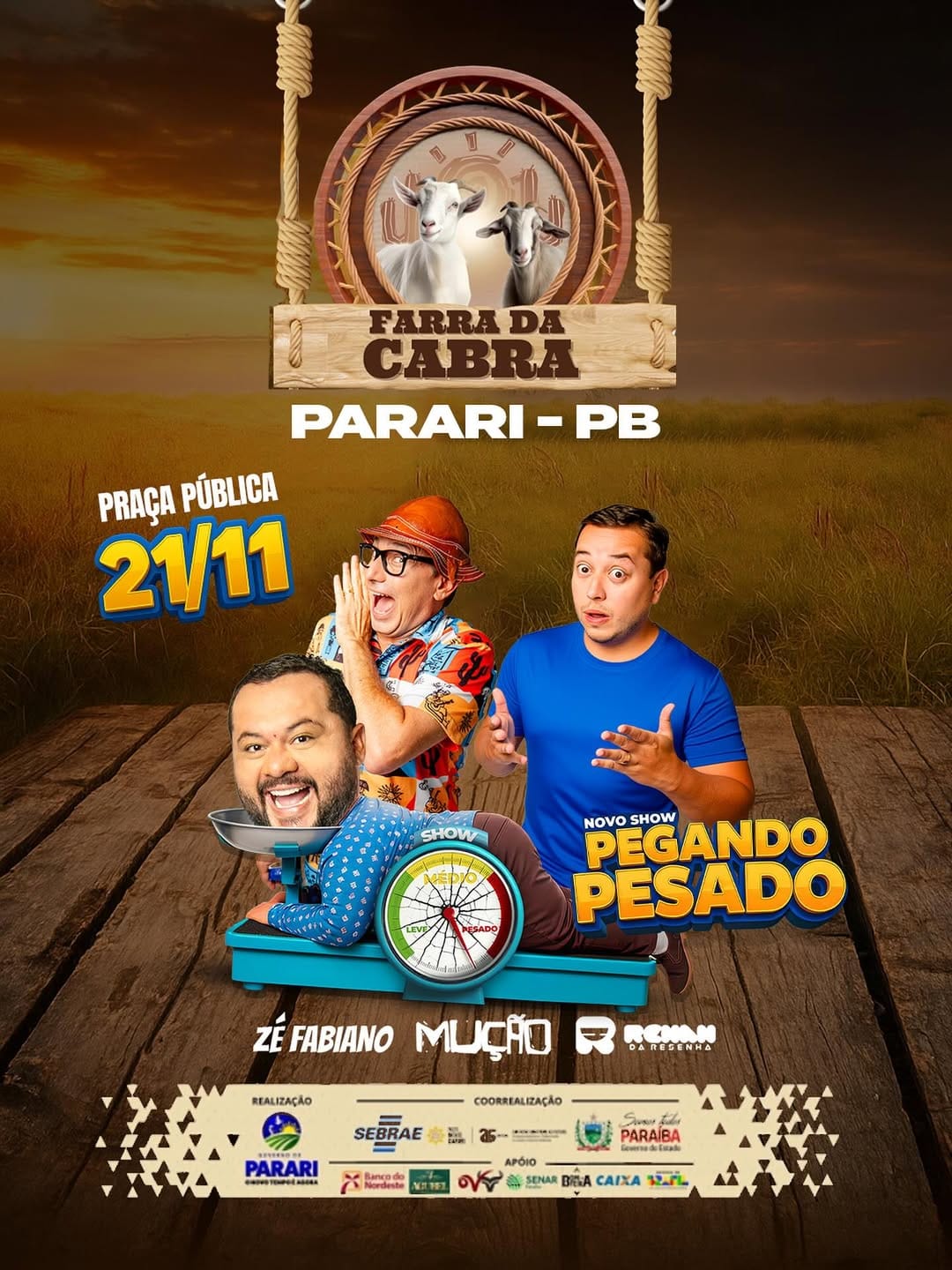 Prefeito Genival Queiroz anuncia grande evento com Mução, Zé Fabiano e Renan da Resenha em Parari