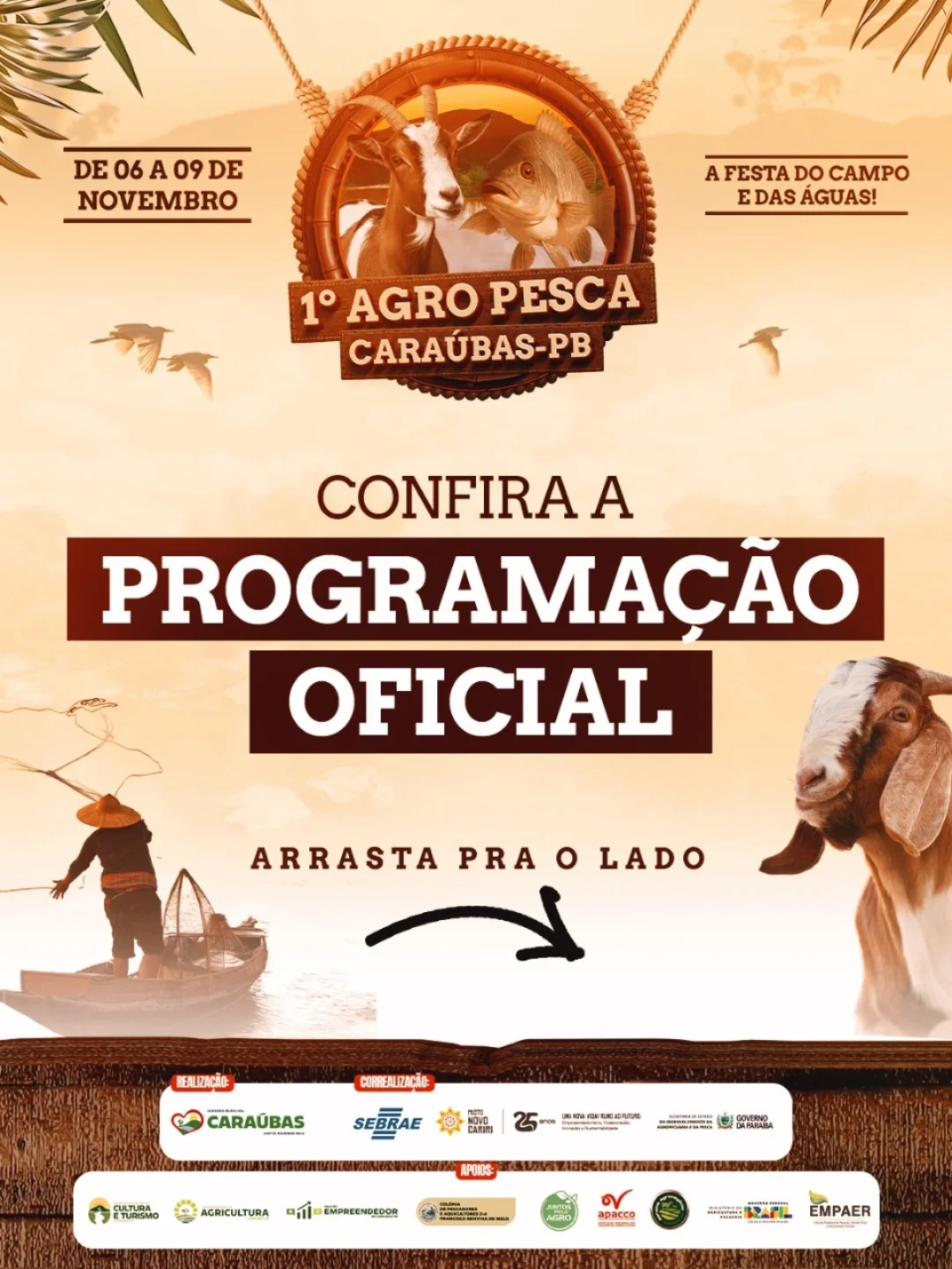 Caraúbas se prepara para o 1º Agro Pesca: a grande Festa do Campo e das Águas