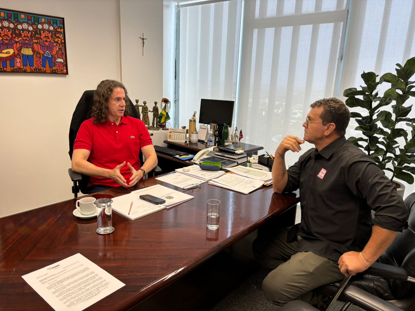 Em Brasília: Prefeito Manezinho busca novos recursos para o município junto ao senador Veneziano