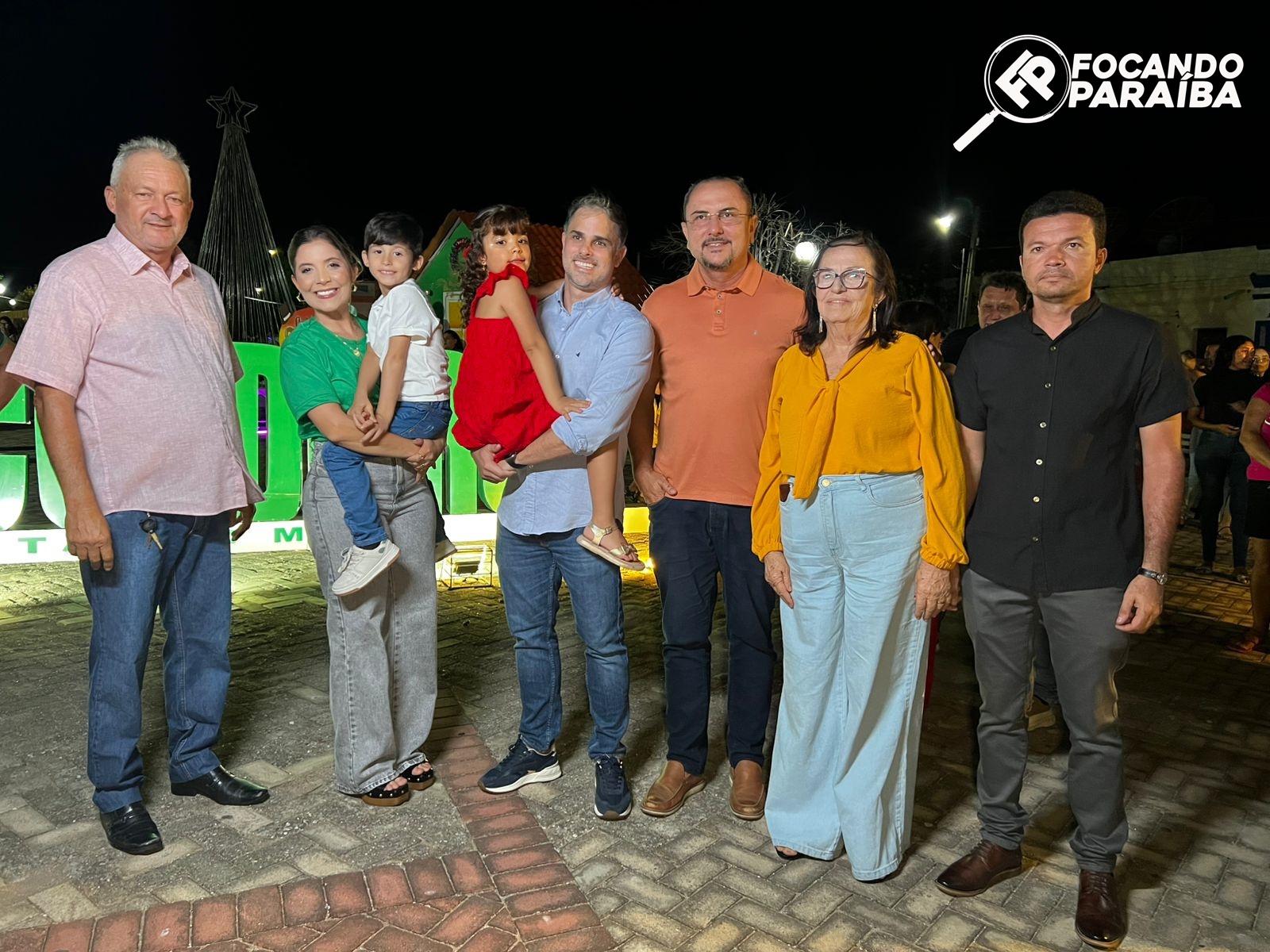 Vereadores de São José dos Cordeiros prestigiam abertura oficial da iluminação natalina durante o 6º Show de Luzes