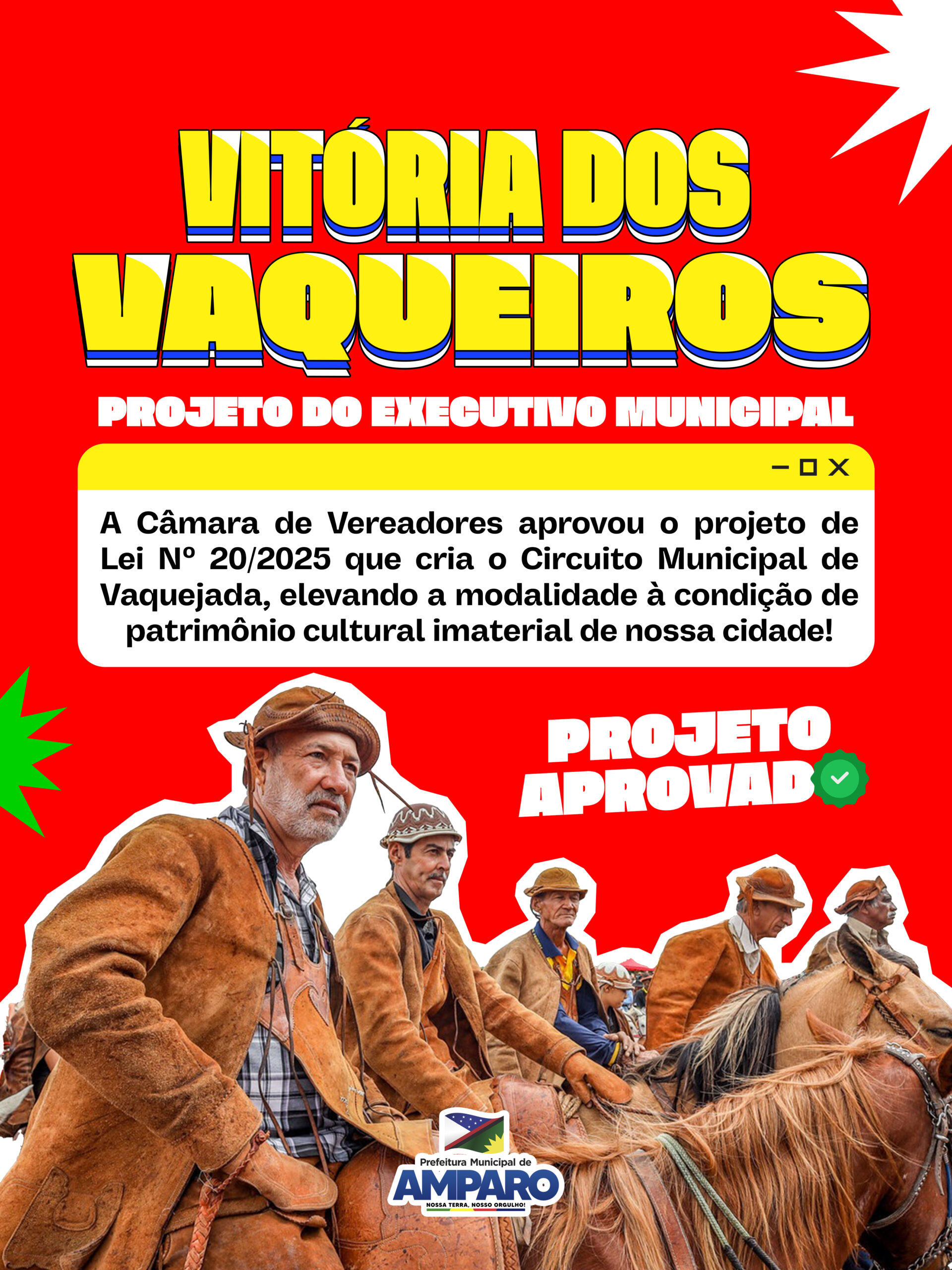 Prefeitura de Amparo oficializa Circuito Municipal de Vaquejada e reforça compromisso com a cultura local