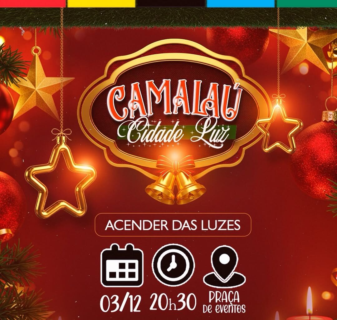 Prefeitura de Camalaú dá início ao “Cidade Luz 2025” com espetáculo de cores, cultura e emoção