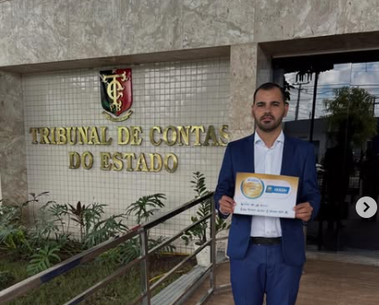 Presidente da Câmara de Parari recebe Medalha Nível Ouro por destaque em transparência pública