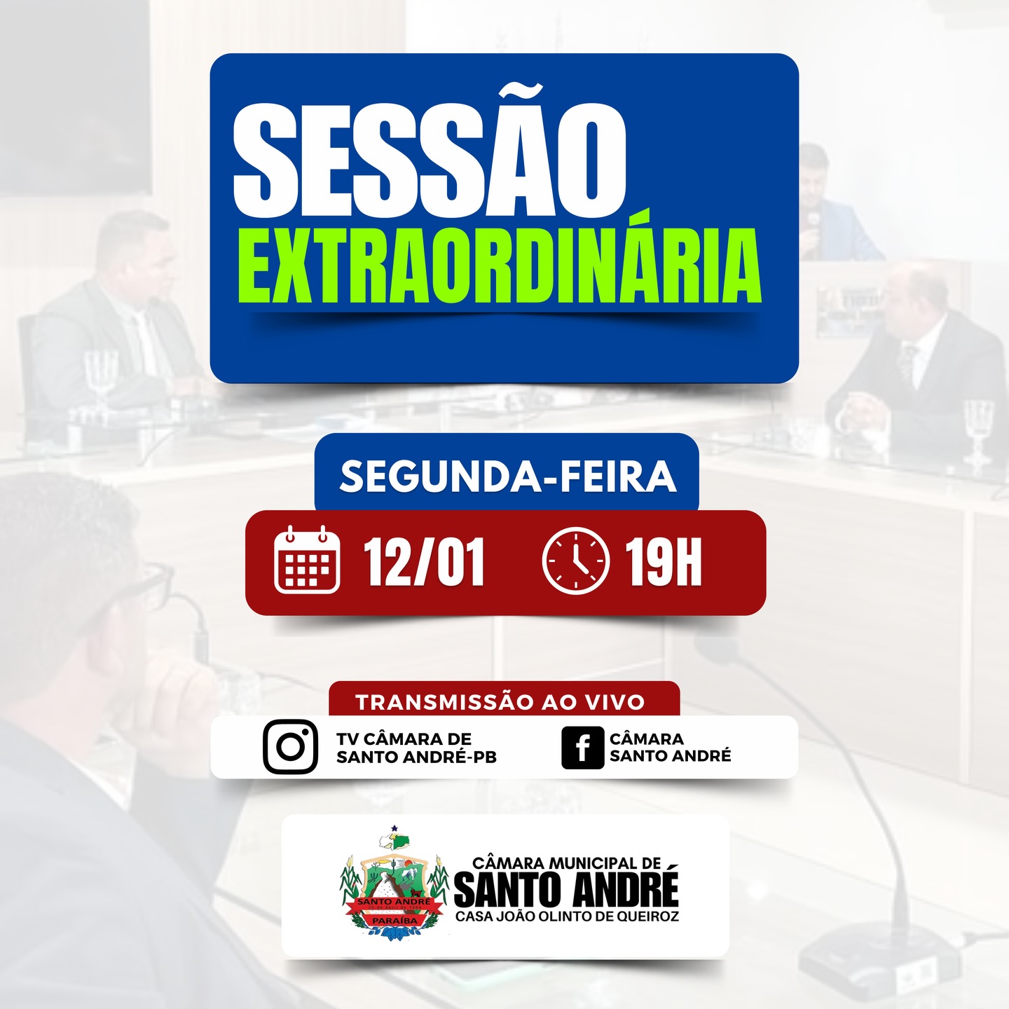 Câmara de Santo André realiza primeira sessão extraordinária de 2026 durante recesso parlamentar