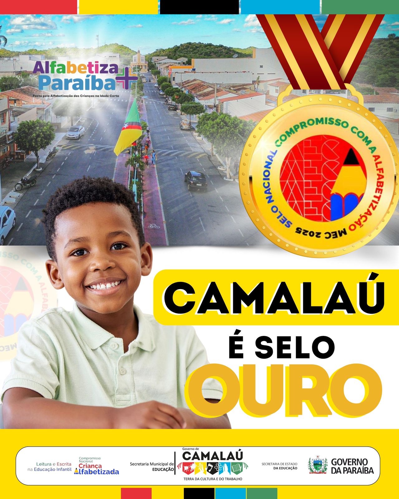 Camalaú conquista Selo Ouro do Compromisso Nacional Criança Alfabetizada em 2025