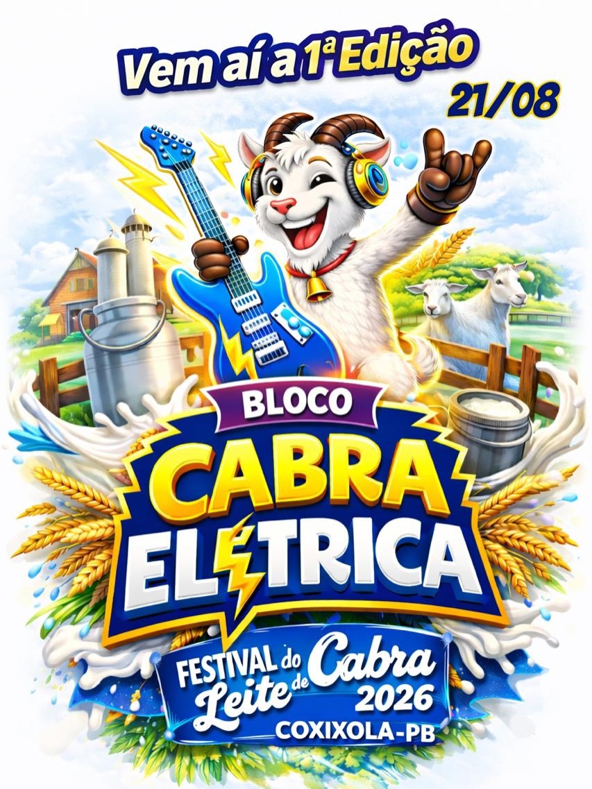 Prefeito Nelsinho Honorato anuncia 1ª edição do Bloco Cabra Elétrica no Festival do Leite de Cabra 2026 em Coxixola