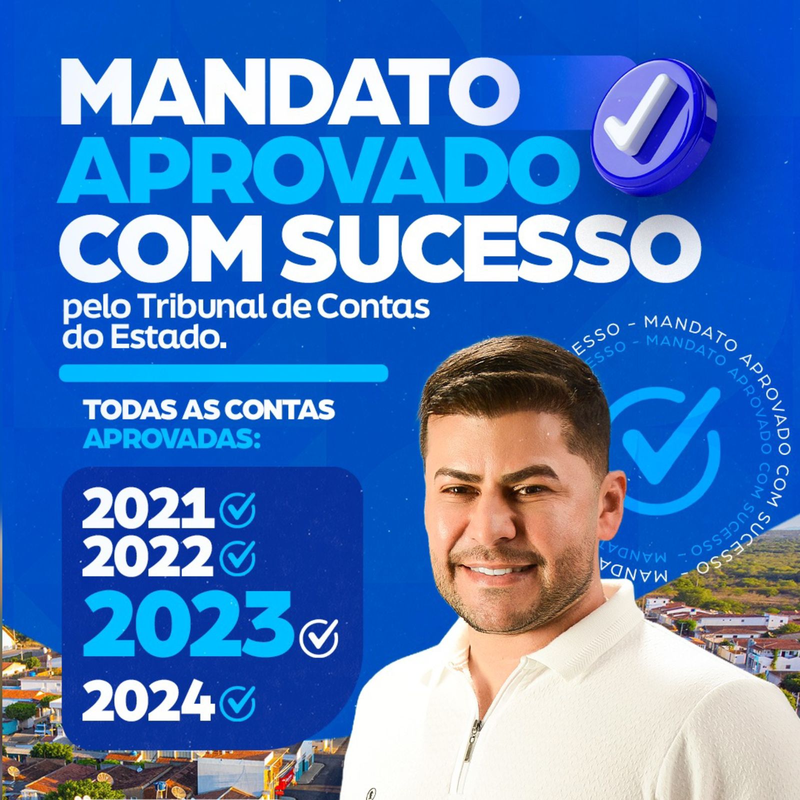 TCE-PB aprova por unanimidade as contas da gestão Edglei Amorim em Santo André