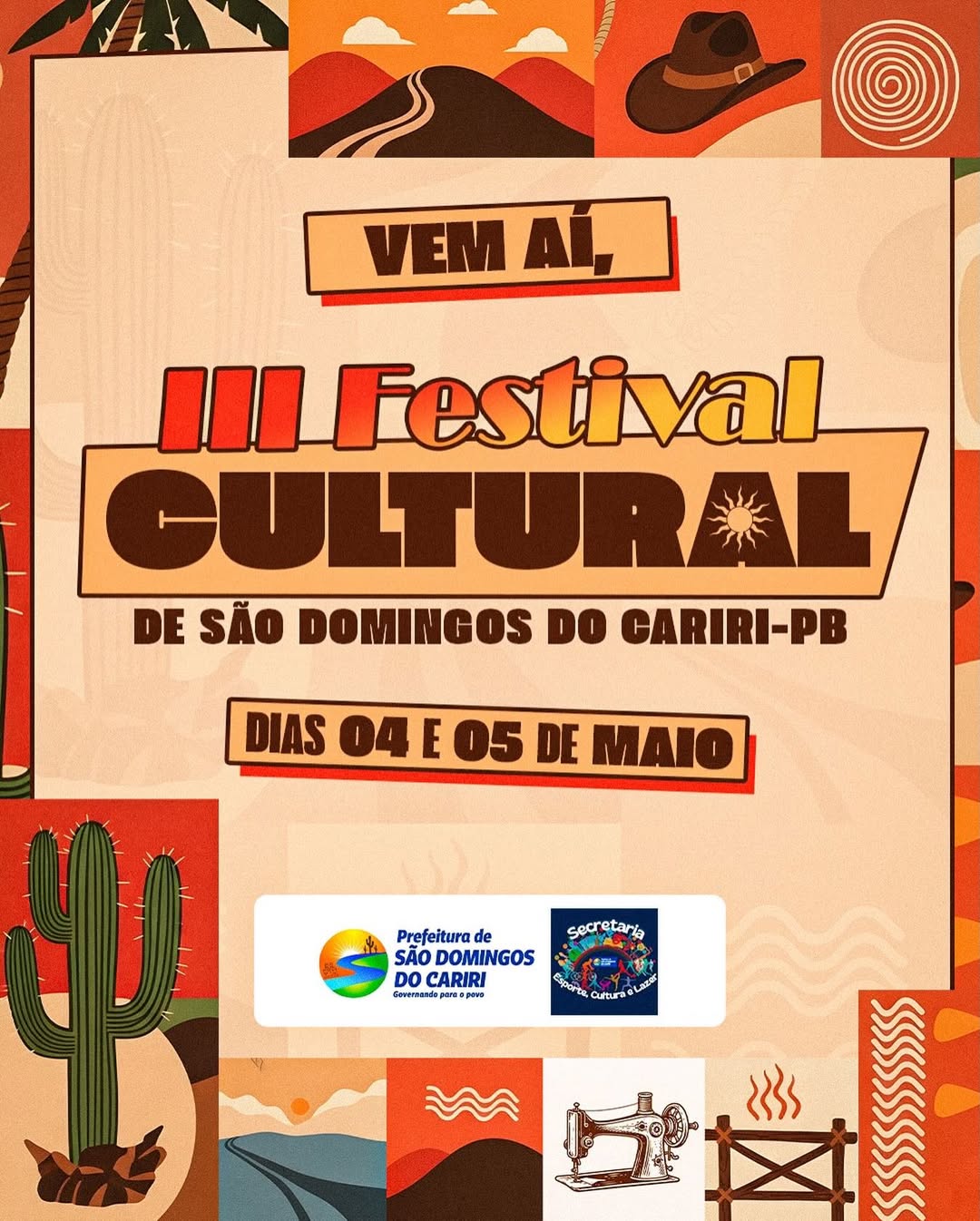 III Festival Cultural de São Domingos do Cariri será realizado nos dias 04 e 05 de maio