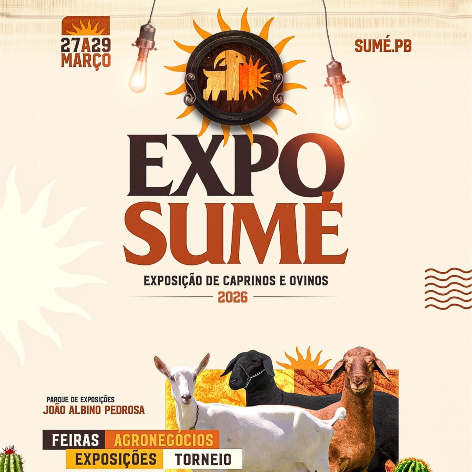 Expo Sumé 2026 fortalece caprinocultura, empreendedorismo e educação no Cariri paraibano