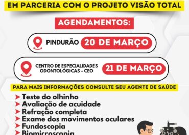Prefeitura de Camalaú promove consultas oftalmológicas gratuitas em parceria com o Projeto Visão Total