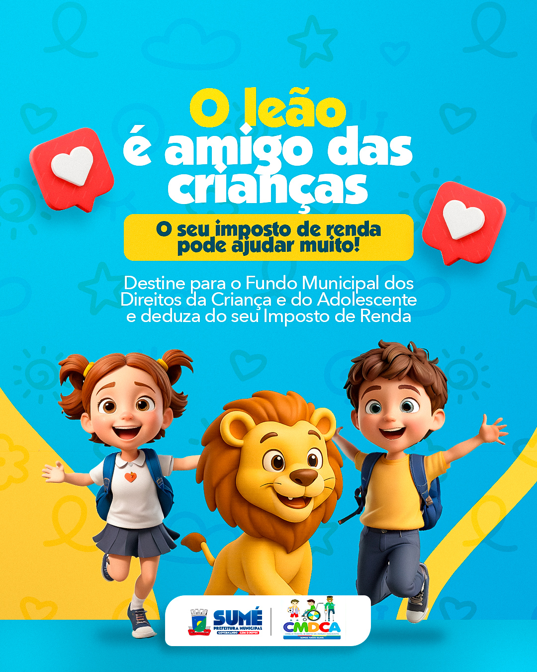 Prefeitura de Sumé dá início à Campanha de Destinação de Imposto de Renda ao Fundo Municipal dos Direitos da Criança e do Adolescente