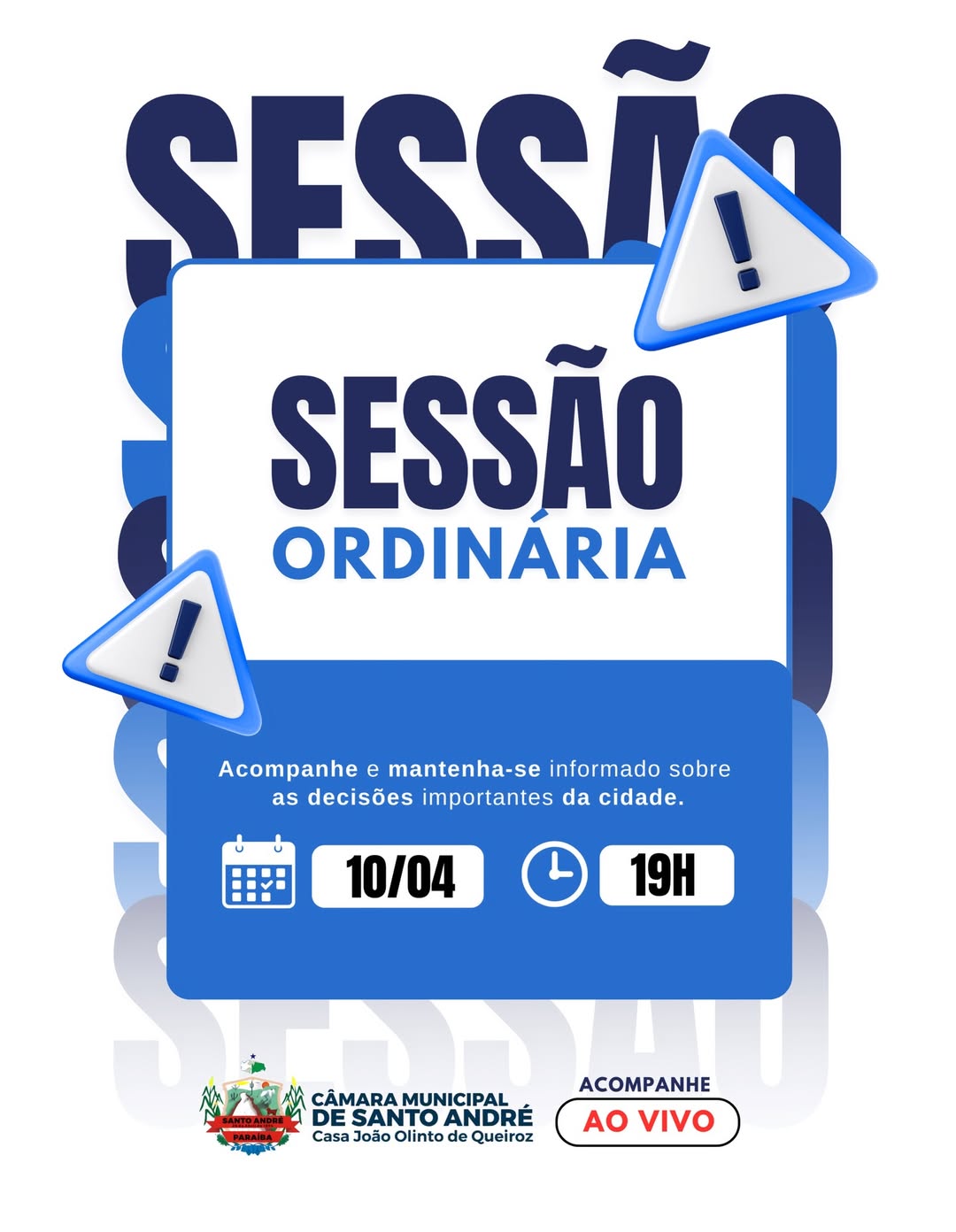 Câmara de Santo André convida população para acompanhar sessão legislativa desta sexta-feira