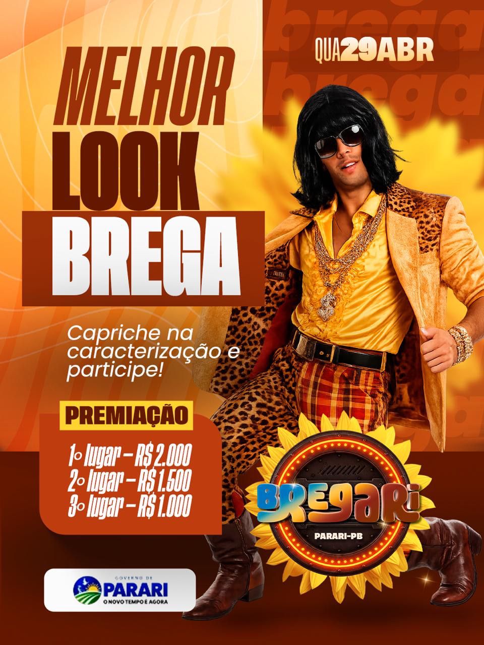 Concurso “Melhor Look Brega” já está com inscrições abertas e acontece dia 29 de abril no Bregari