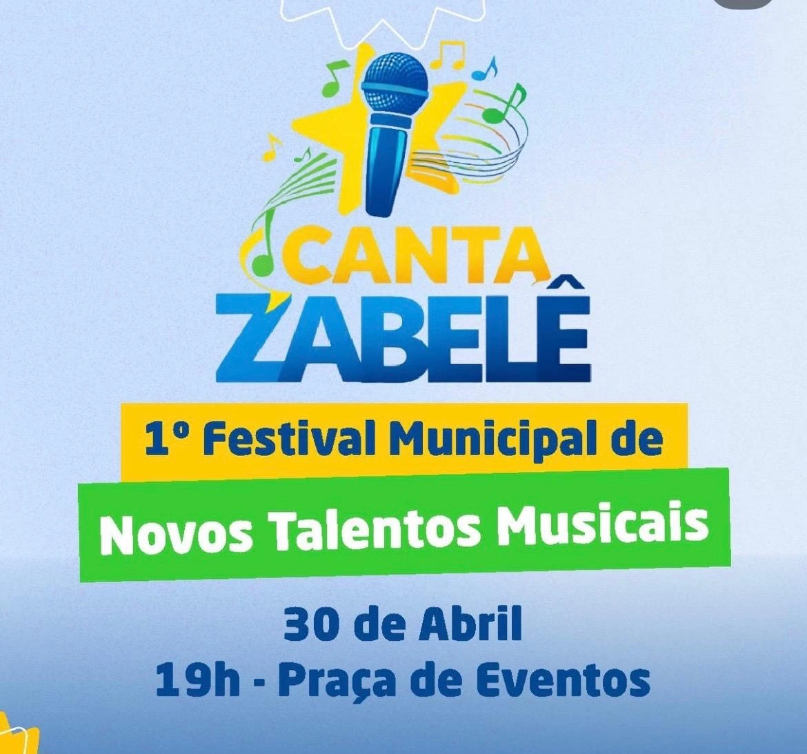 Zabelê realiza 1º Festival Municipal de Novos Talentos Musicais com premiação de até R$ 1.000