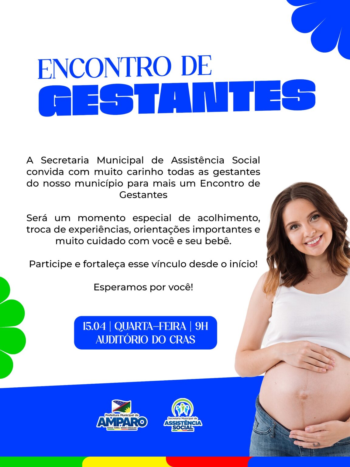 Secretaria de Assistência Social de Amparo promove Encontro de Gestantes no CRAS