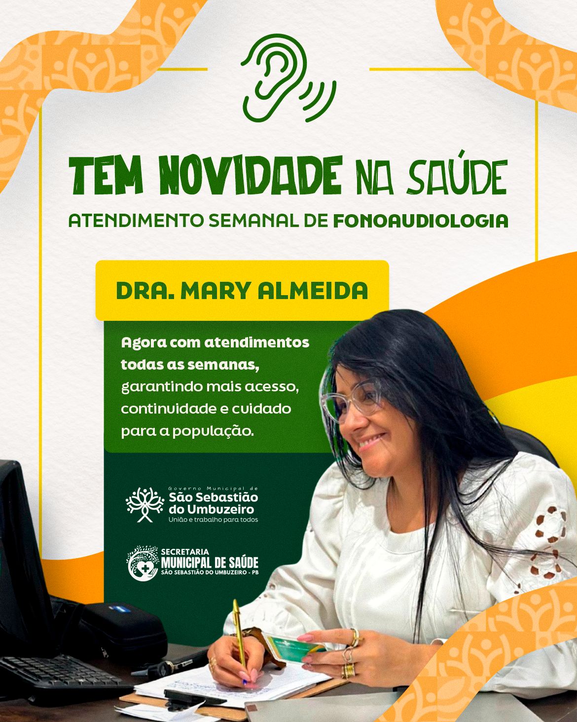 São Sebastião do Umbuzeiro amplia atendimento de fonoaudiologia e passa a ofertar serviço semanal