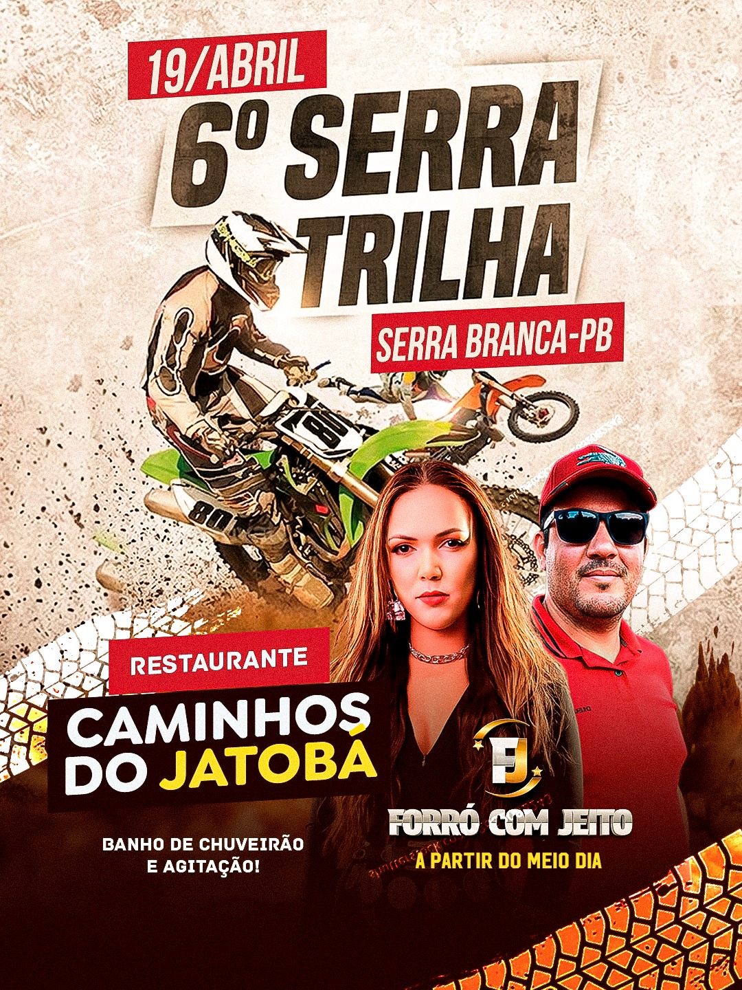 6ª Serra Trilha será realizada no dia 19 de abril em Serra Branca, com programação esportiva e musical
