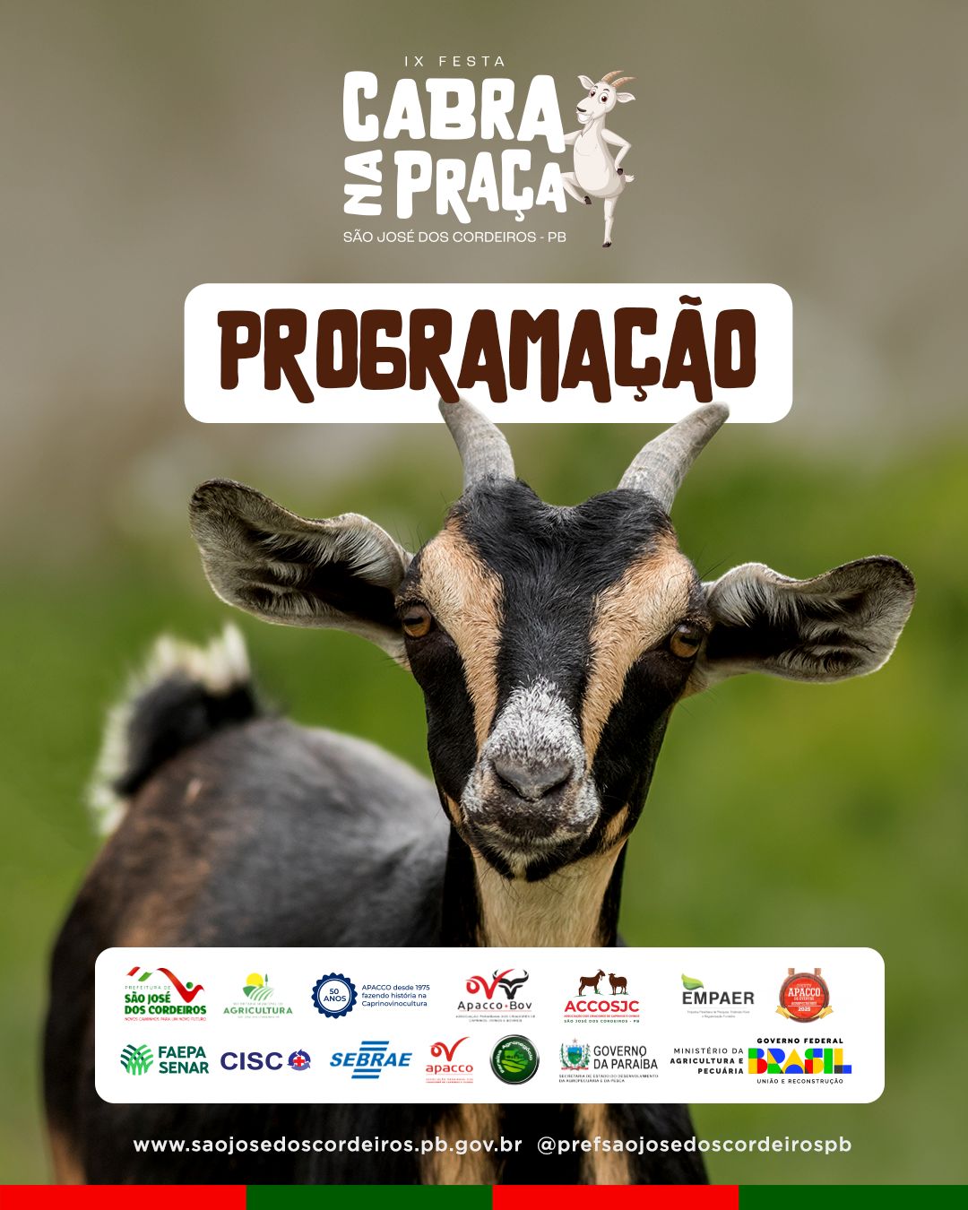 São José dos Cordeiros divulga programação da 9ª edição da Cabra na Praça