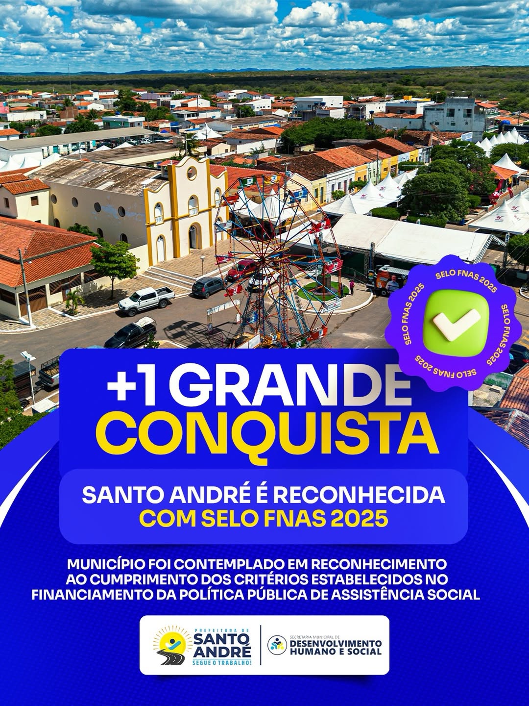 Prefeito Edglei Amorim comemora conquista do Selo FNAS 2025 e reforça compromisso com a assistência social em Santo André